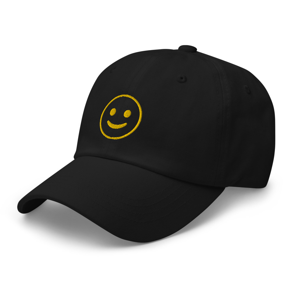 Smiley Face Emoji Embroidered Hat - Image 2