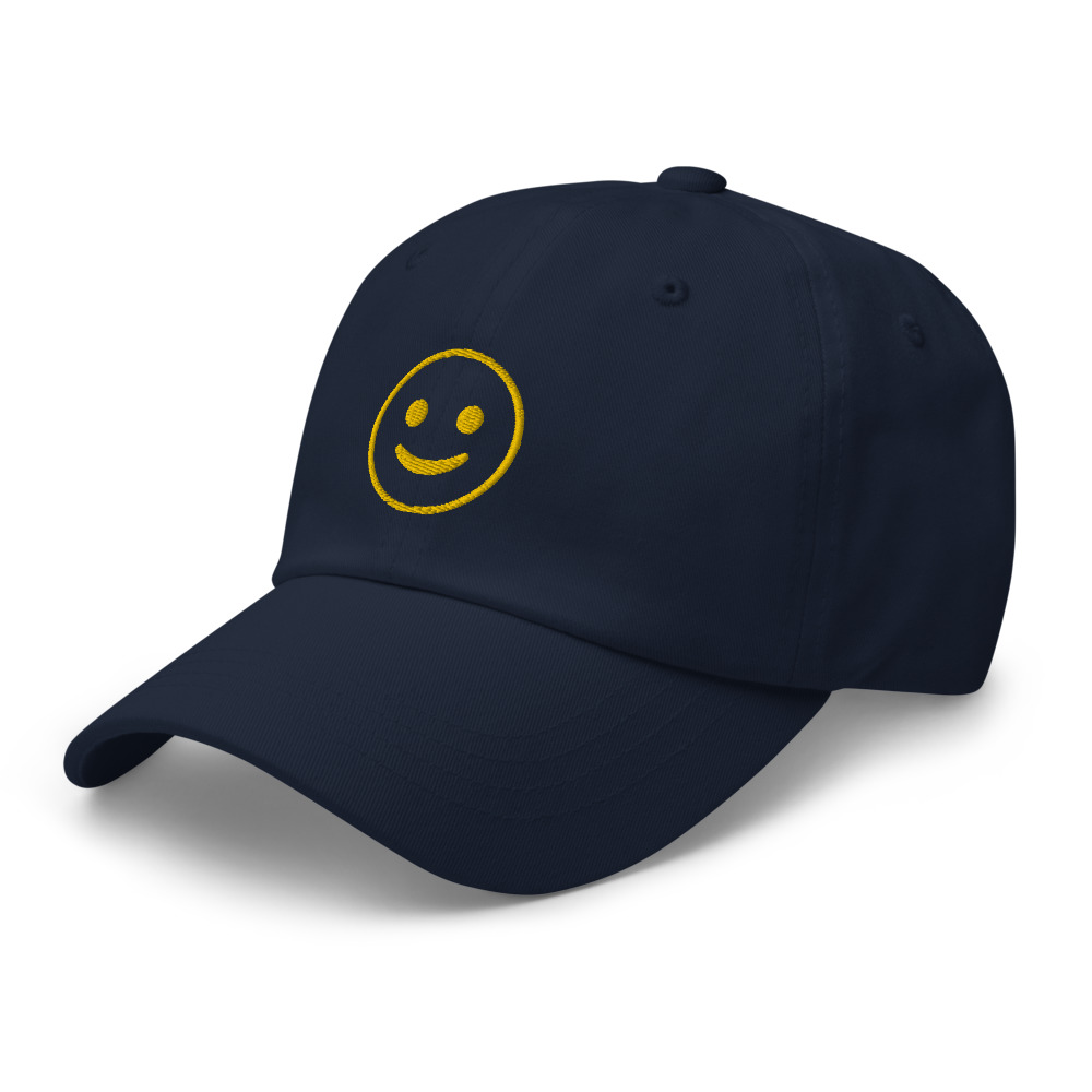 Smiley Face Emoji Embroidered Hat - Image 5