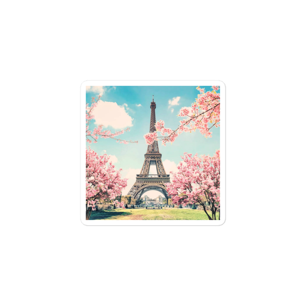 Spring Effiel Tower Sticker