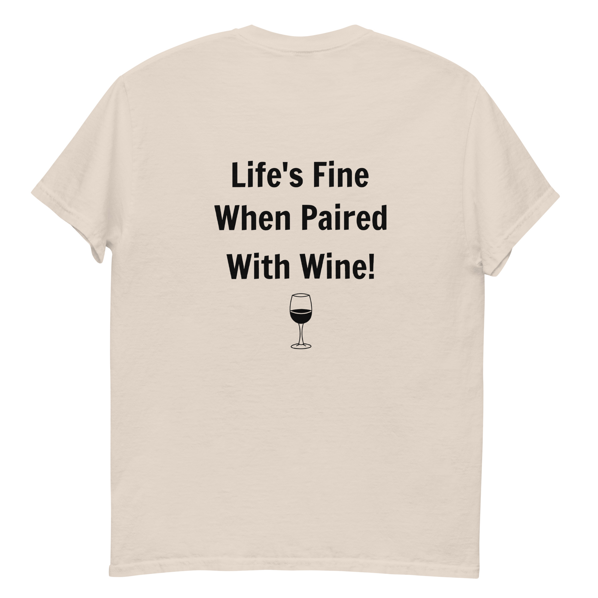 Men's Graphic Wine Heavyweight Short Sleeve T-shirt - Image 4