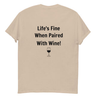 Men's Graphic Wine Heavyweight Short Sleeve T-shirt
