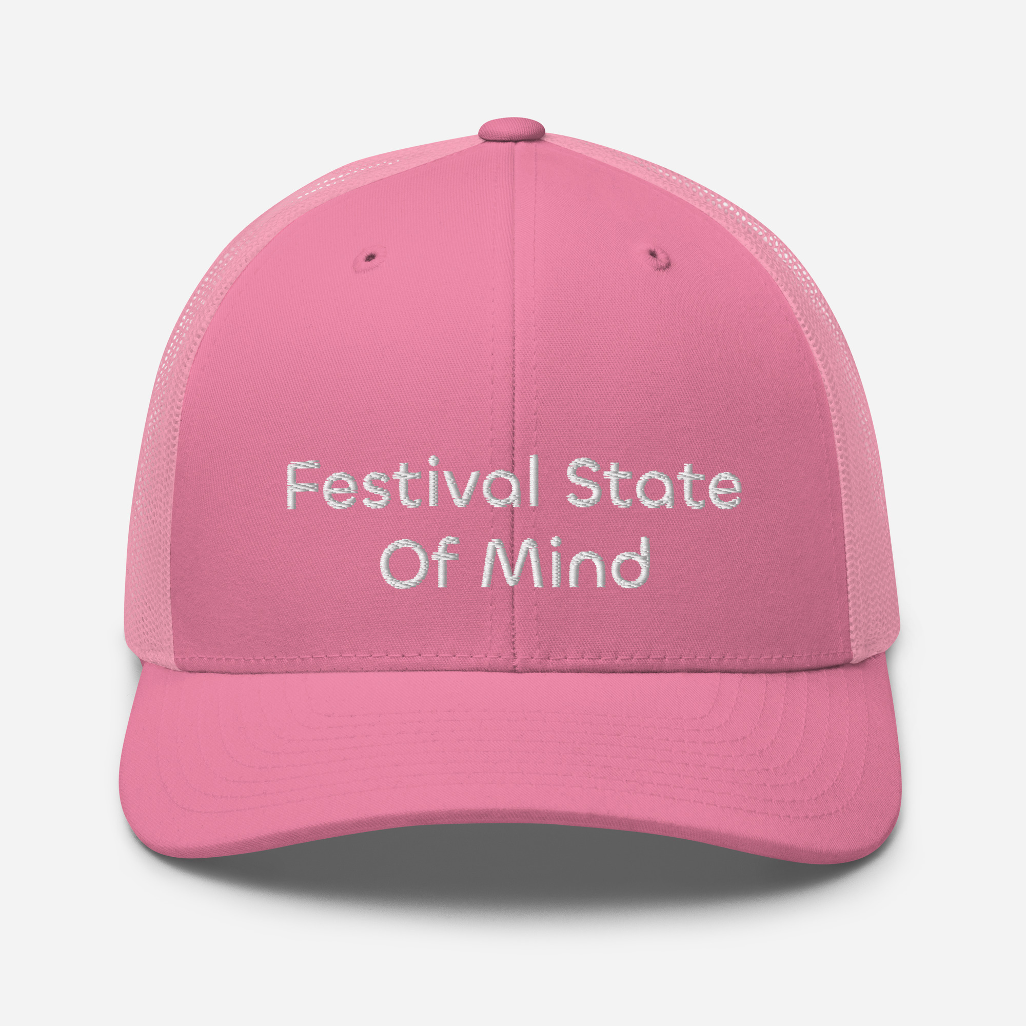 Festival State Of Mind Embroidered Trucker Hat