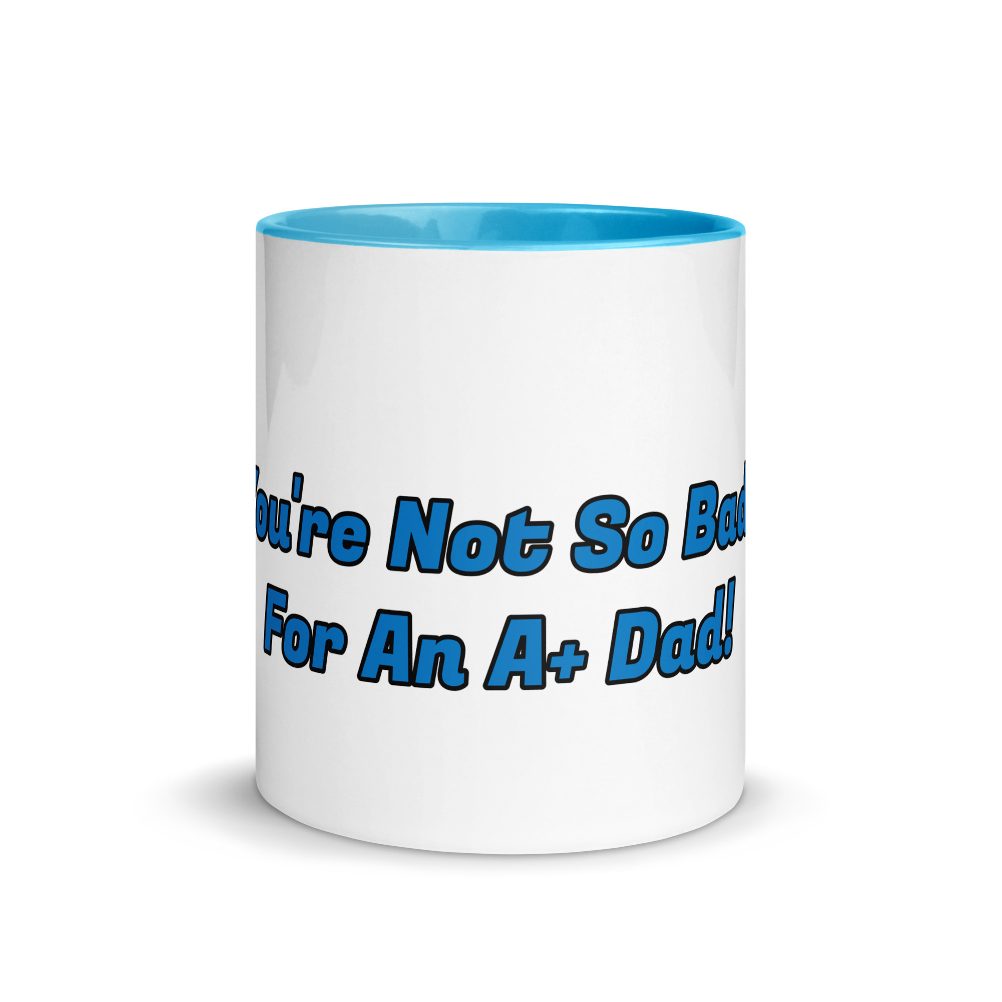 A+ Dad Ceramic Mug with Color Inside