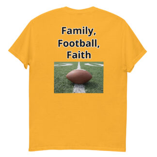 Men's Family, Football, and Faith Short Sleeve T-Shirt