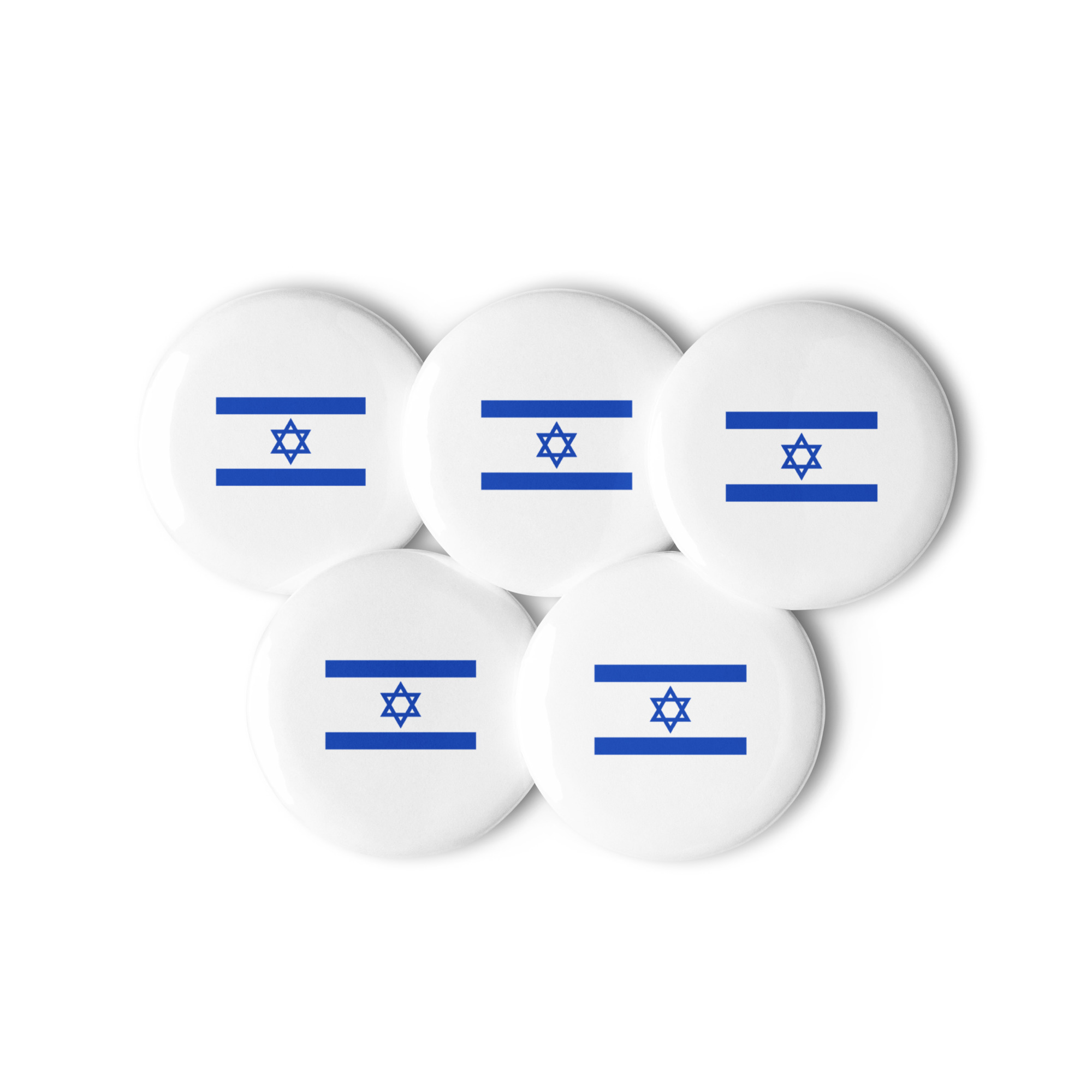 Israeli flag Set of 5 Pin Buttons - Image 5