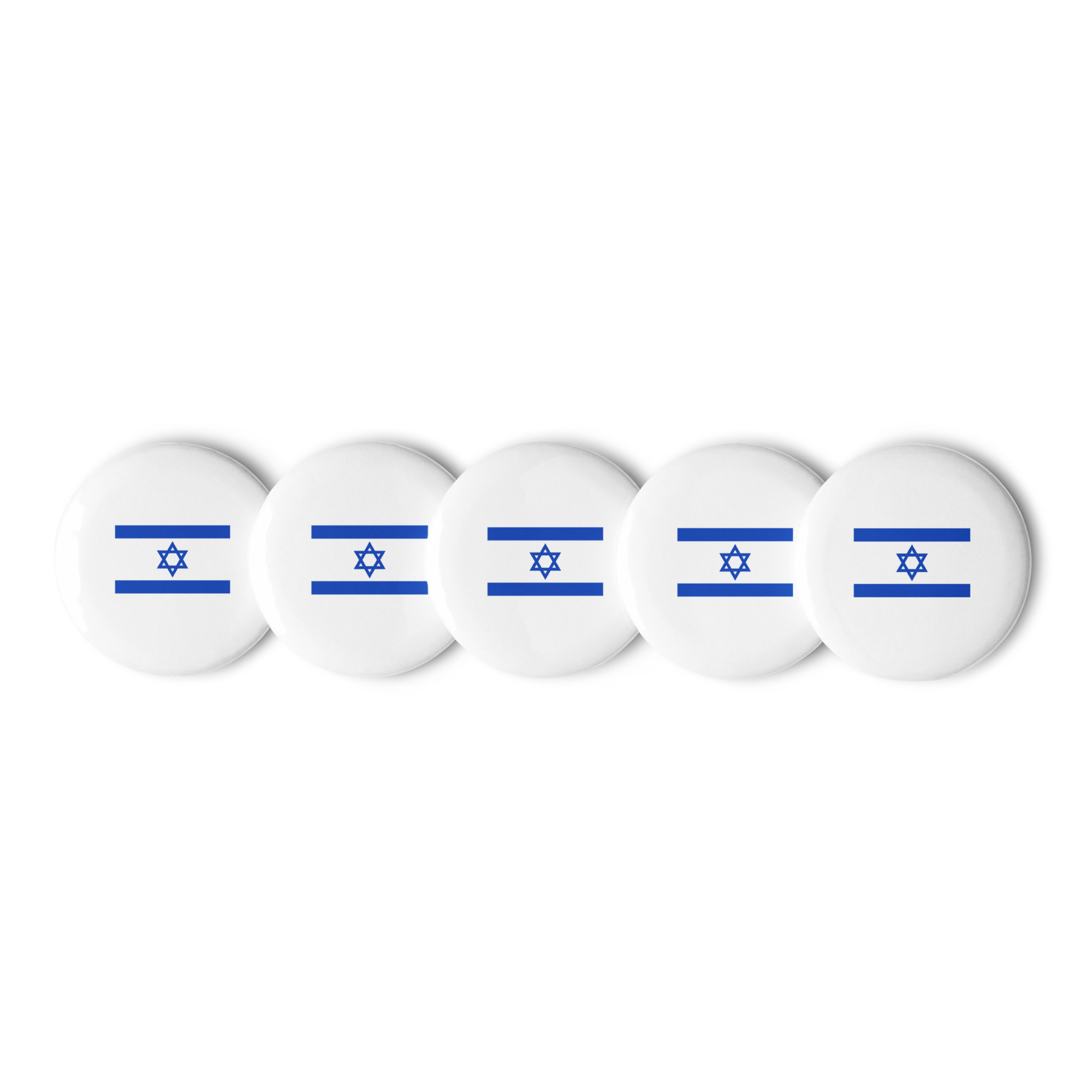 Israeli flag Set of 5 Pin Buttons - Image 4