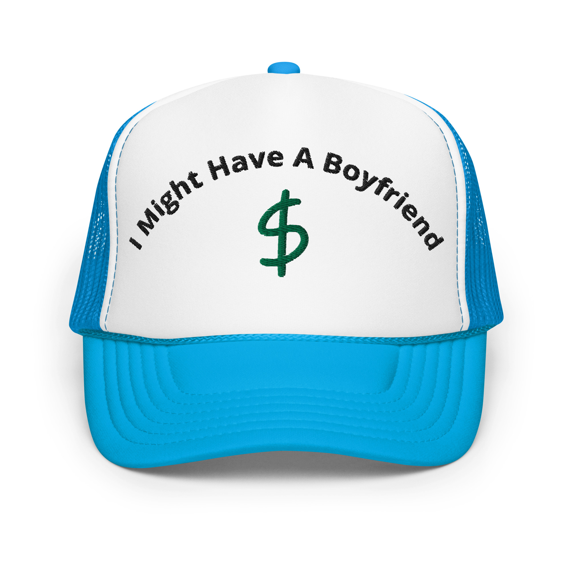 Foam I Might Have A Boyfriend Trucker Hat - Image 2