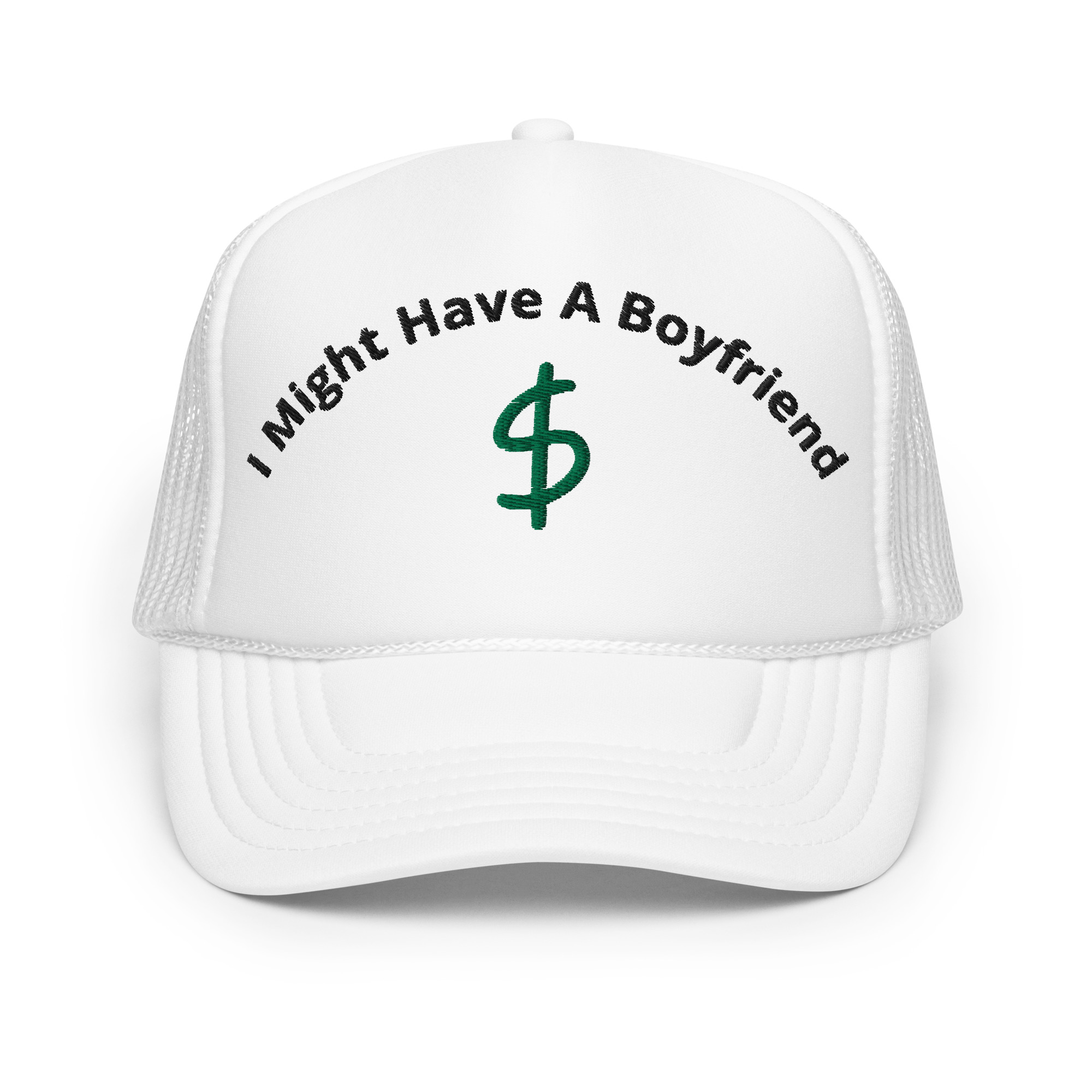 Foam I Might Have A Boyfriend Trucker Hat - Image 11